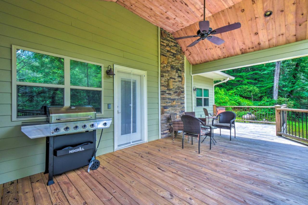 Cozy Riverside Dahlonega Home With Kayaks And Fire Pit Luaran gambar
