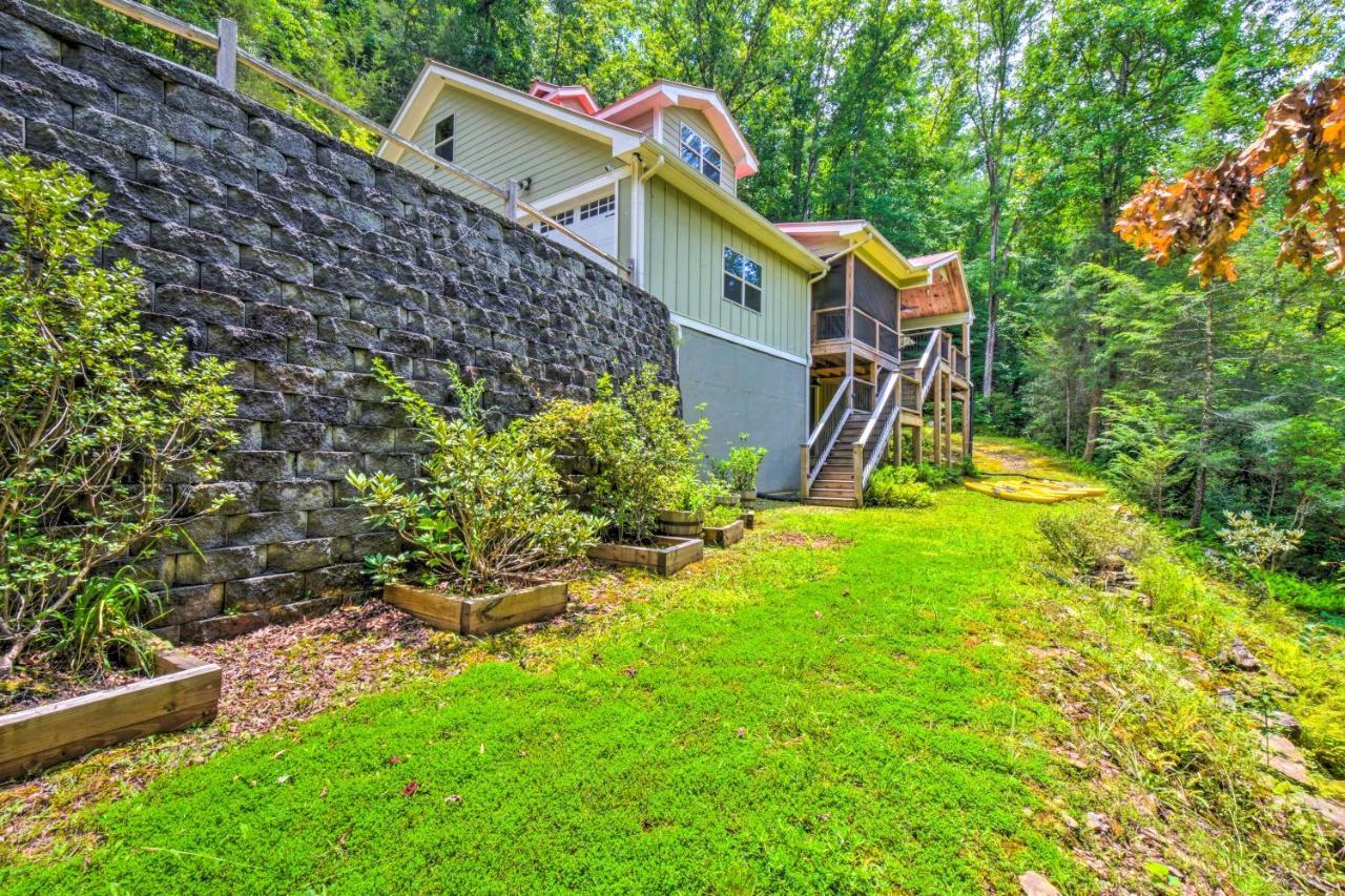 Cozy Riverside Dahlonega Home With Kayaks And Fire Pit Luaran gambar